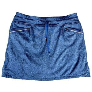 Tangerine Sz M Woman’s Activewear Golf Tennis Skort Skirt Blue Pockets